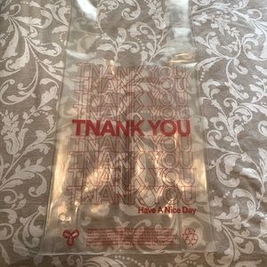 TNA Clear “Thank you” Bag